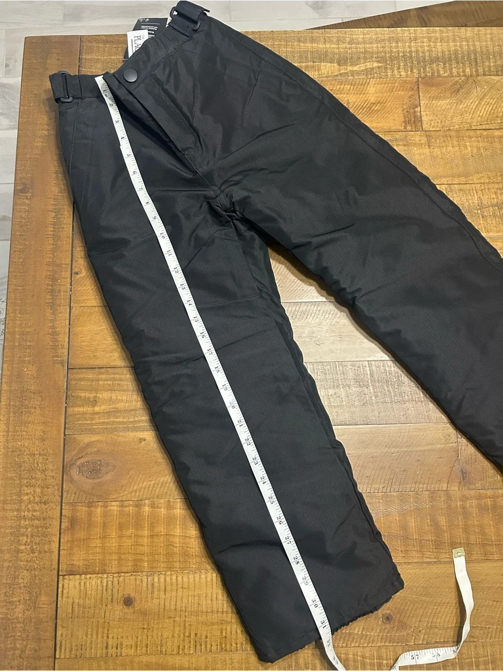 Kids Black Snow Pants